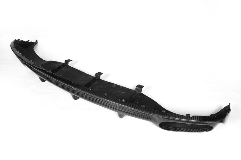 Carbon Fiber Rear Diffuser Lip Dual Pipes Dual Outlet Fit for Audi A7 Sline Bumper