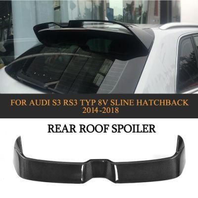 Carbon Fiber Rear Roof Spoiler for Audi S3 RS3 A3 8V Sline 2-Door 2014-2018