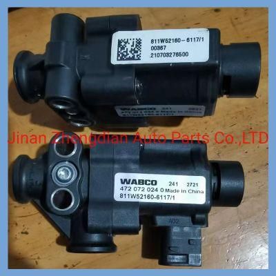 811W52160-6117 Exhaust Brake Solenoid Valve for Beiben Sinotruk HOWO Shacman FAW Foton Auman Saic Hongyan Truck Spare Parts