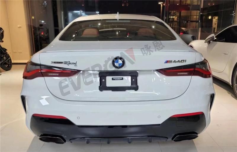 440d Rear Bumper Splitter Tail Lip Spoiler with Exhaust Tips for 4 Series G22
