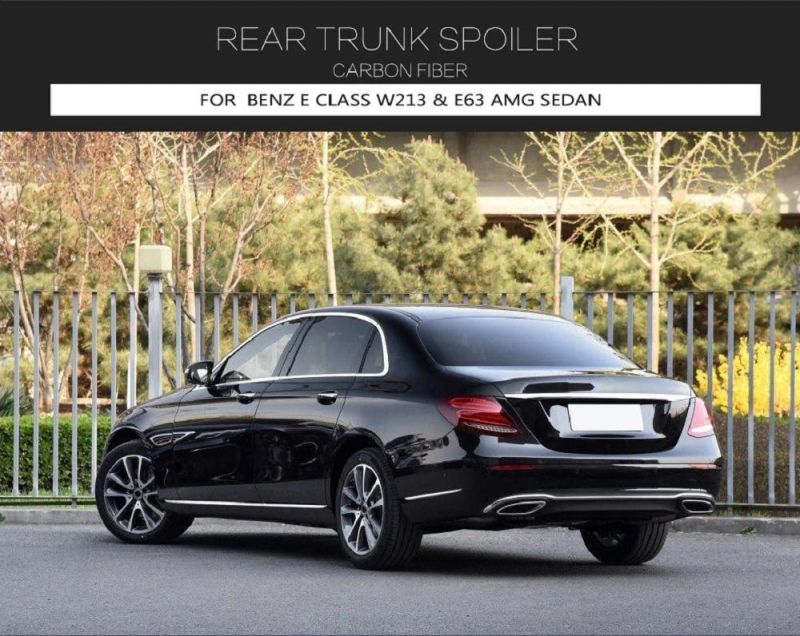 Carbon Fiber Rear Trunk Wing Spoiler for Mercedes-Benz E Class W213 E300 E400 E43 E63 4 Door 2016 - 2019
