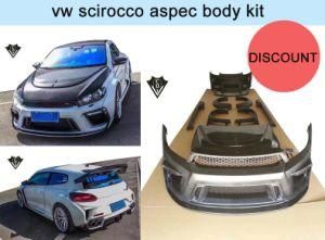 New Arrivel for VW Scirocco Wide Body Kits FRP with CF Material Aspec Body Kit for Scirocco
