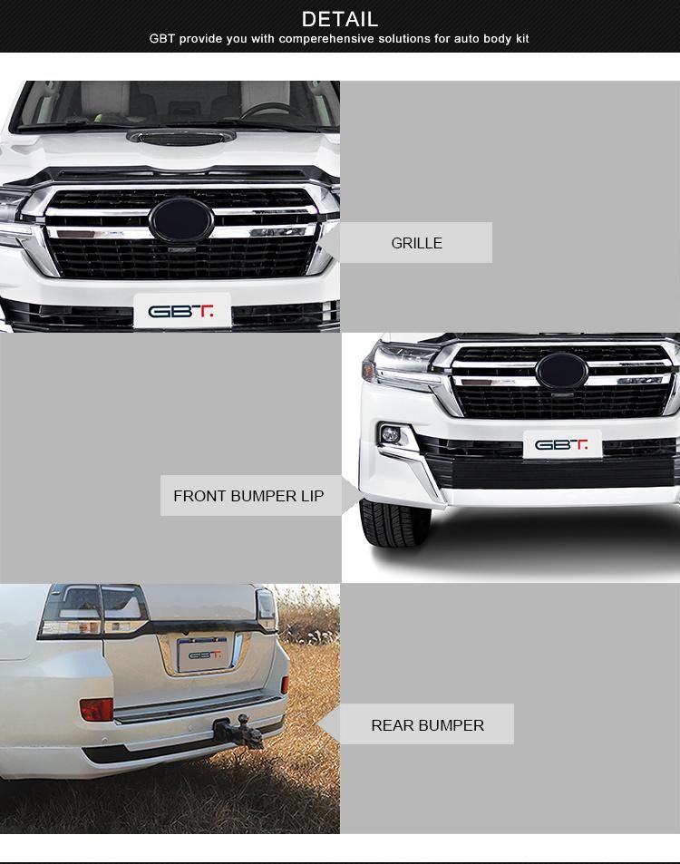 Gbt Auto Car Accessory Grille Headlight Front Rear Bumper for 2021 Toyota Land Cruiser 200