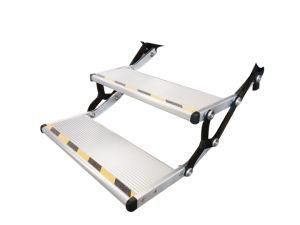 Double Electric Aluminum Folding Step for Motorhome