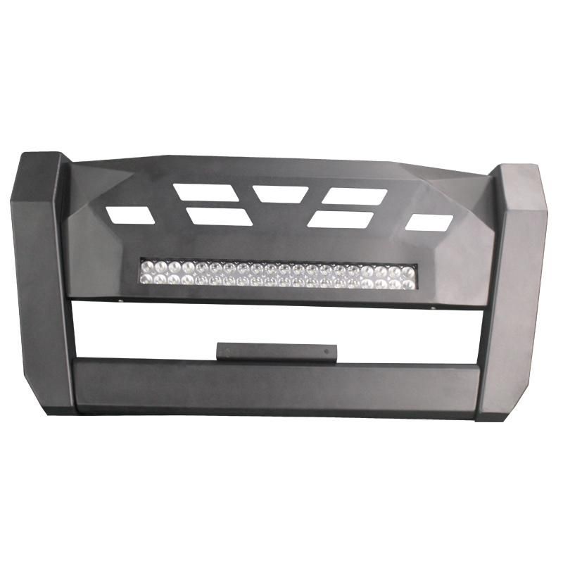 with LED Light Bar 4X4 Steel Car Front Bumper Guard Bull Bar for Toyota Hilux Revo Rocco 2020 2021 2022