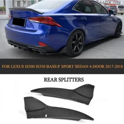 Carbon Fiber Rear Splitters for Lexus Is350 Base/F Sport Sedan 4-Door 17-18 (Fits: IS F Sport)