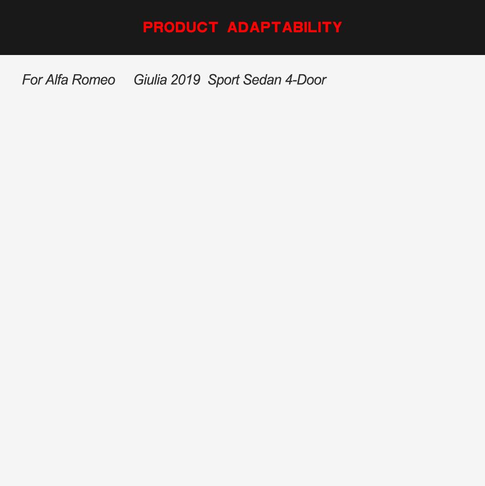 Carbon Fiber Rear Bumper Diffuser Lip for Alfa Romeo Giulia 2016 Car Part