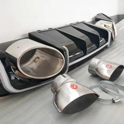 Auto Spoiler Rear Diiffuser with Tail Pipe for Audi Tt 2015 2016 2017
