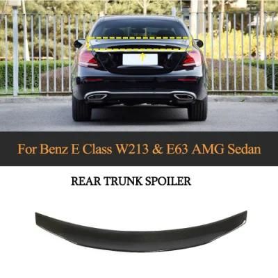 Carbon Fiber Rear Trunk Wing Spoiler for Mercedes-Benz E Class W213 E300 E400 E43 E63 4 Door 2016 - 2019