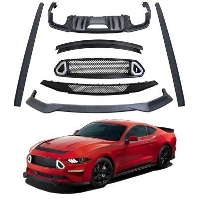 2018 2019 Ford Mustang Upgrade RTR Body Kit Front and Rear Lip Side Skirt Grille