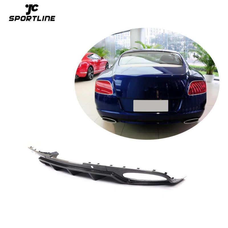 for Bentley Continental Carbon Fiber Rear Diffuser Gt Coupe 2-Door 2012-2013