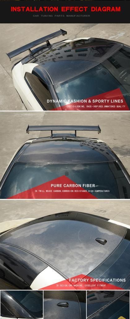 Carbon Fiber Car Roof for Nissan Gtr-R35 OEM Style 2009-2015