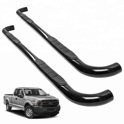 Auto Truck Running Boards 3 Inch Black Nerf Bar for F150 Supercrew 2018