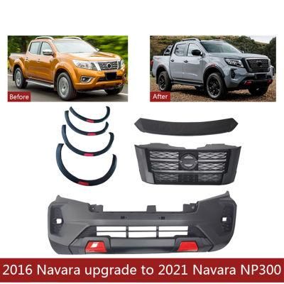 Car Facelift Wide Conversion Bodykit Body Kit for Nissan Navara 2016+ Upgrade Change to Navara Np300 2021