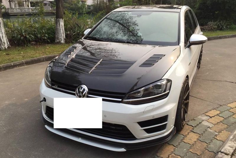 Car Body Kits with Front Bumper Rear Spoiler Cover for Golf Mk7