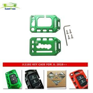 Aluminum Alloy Car Key Cover for Jeep Wrangler Jl 2018+