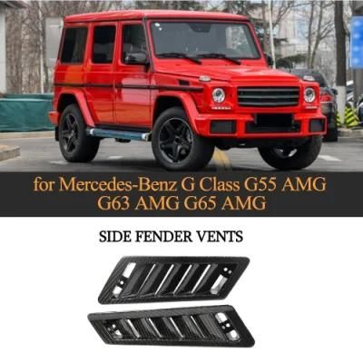Carbon Fiber Side Fender Vents Trims for Benz Mercedes G Class Amg G55 G63 G65 2004-2018