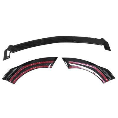 Auto Parts ABS Material Front Lip for 2016+ Benz E-Class W213 Bumper Lip Glossy Black Car Accessories