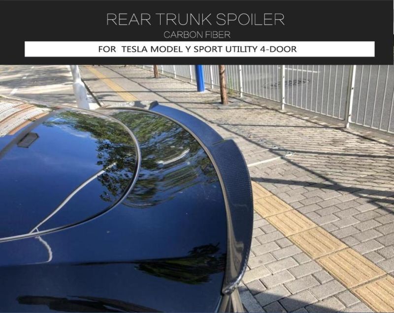 Carbon Fiber Rear Trunk Spoiler for Tesla Model Y Sport 2019-2021