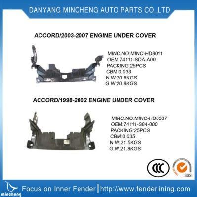 Auto Car Accessories Inner Fender for Honda