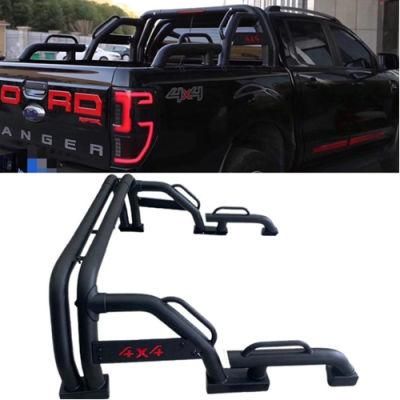 Durable in Use Auto Car Body Parts Accessory Universal 4X4 Pickup Truck Stainless Steel Plastic Anti Sport Roll Bar Cage for Toyota Hilux Revo