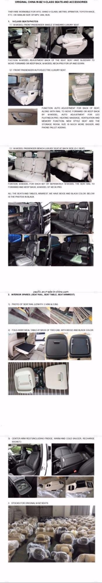 Vito Viano Interior Seats Conversion New V Class Seat