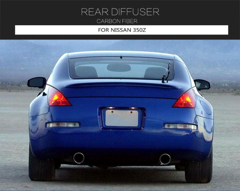 Carbon Fiber Rear Diffuser Fit for Nissan 350z 2003-2006