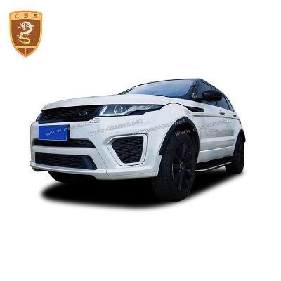 Front Bumper Grills Rear Bumper PP Body Kits for Land Rover Range Rover Evoque Sport to SVR Style Kit