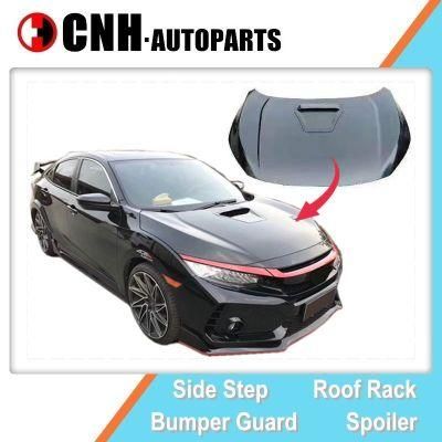 Auto Accessory Type R Hood for Honda Civic 2016 2018 Sedan Hatchback Bonnet Replacement Parts