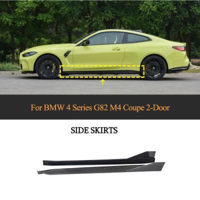 Carbon Fiber Side Skirts for BMW 4 Series G82 M4 Coupe 2-Door 2021-2022 P Style