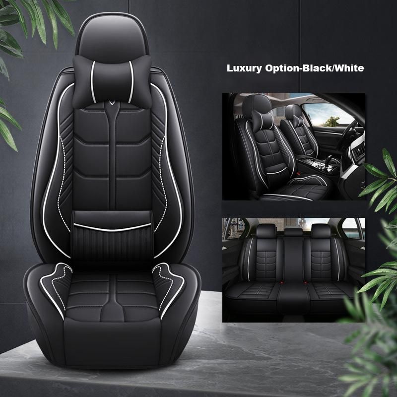 Universal PVC Leather Car Seat Cover With Car Seat Cushion