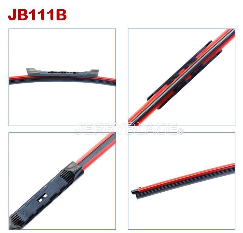 Jb111b Multi-Clip Frameless Flat Wiper Blade OEM Super Quality Multi-Type OE Specific Adaptor Aerotwin Wiper Blade New Universal Popular Beam Blade