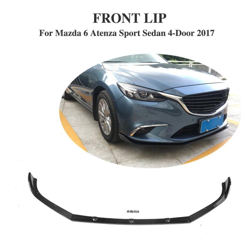 Carbon Fiber Front Lip Spoiler for Mazda 6 Atenza Sport Sedan 4-Door 2017