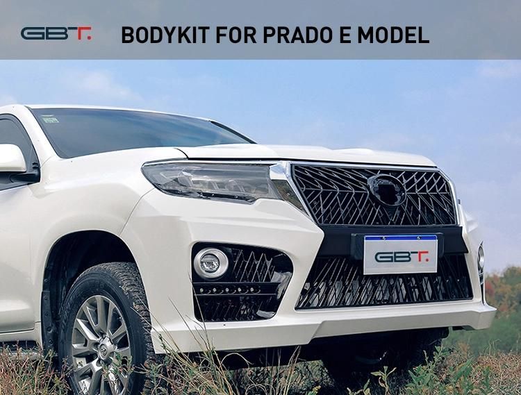 Gbt Hood Fender Headlamp E Style Body Kit Year 2010-2017 to 2018 Front Rear Bumper for Toyota Prado Fj150 Model