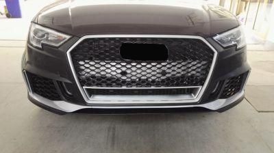 Auto Body Part Car Kit Front Bumper with Side Skirts Rear Bumper Diffuser Body Kit for for Audi A3 RS3 2017-2019
