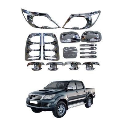 High Quality Wholesale Price Exterior Accessories Full Chrome Kits for Toyota Hilux Vigo 2012