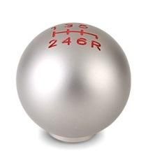 6speed Silver Car Shift Knob