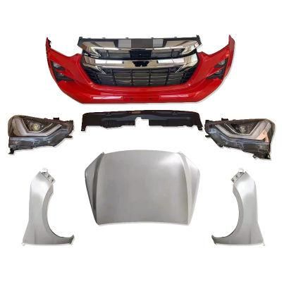 Front Rear Bumper Facelift Kit Body Kits for Isuzu D-Max 2016-2019 Upgrade to D-Max 2021