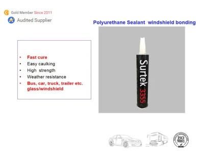 Manufacturer Auto Repair Car Body Bonding Automotive PU (Polyurethane) Windscreen Sealant (Surtek 3355)