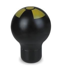 Black Aluminum with Yellow Car Shift Knob