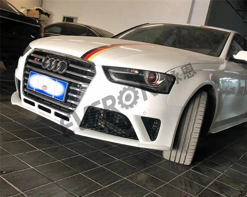 RS4 Body Kits Front Bumper with Grille for Audi A4 2013-2016