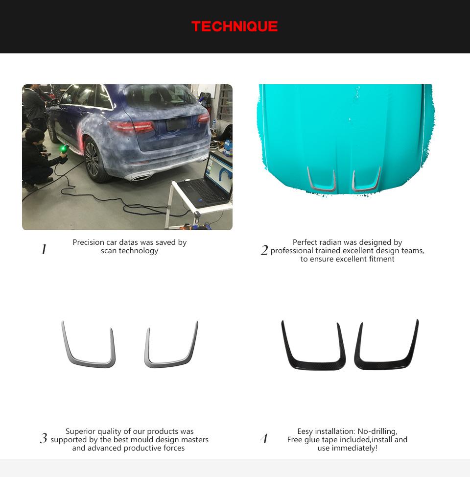 Dry Carbon Fiber Car Engine Hood Bonnet Cover Air Vent Front Outlet Decor Fit for BMW M3 G80 M4 G82 G83 2021-2022