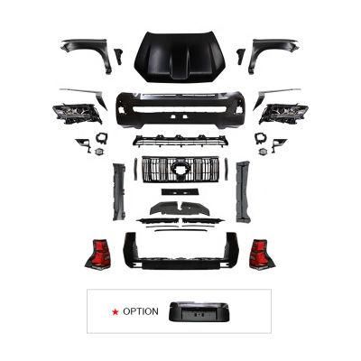 Toyota Prado Fj150 2010-2017 Upgrade to 2018 PP ABS Body Kit with Rear and Front Bumper Grille