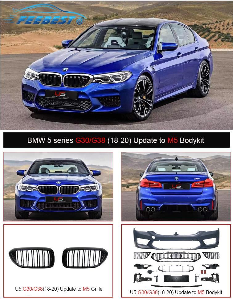 Factory Price G30 G80 Front Bumper Kits for BMW 5 Series 18-20 Upgate to M5 Bodykit