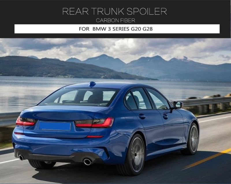 Carbon Fiber Rear Trunk Spoiler Boot Lip for BMW 3 Series G20 2019 up