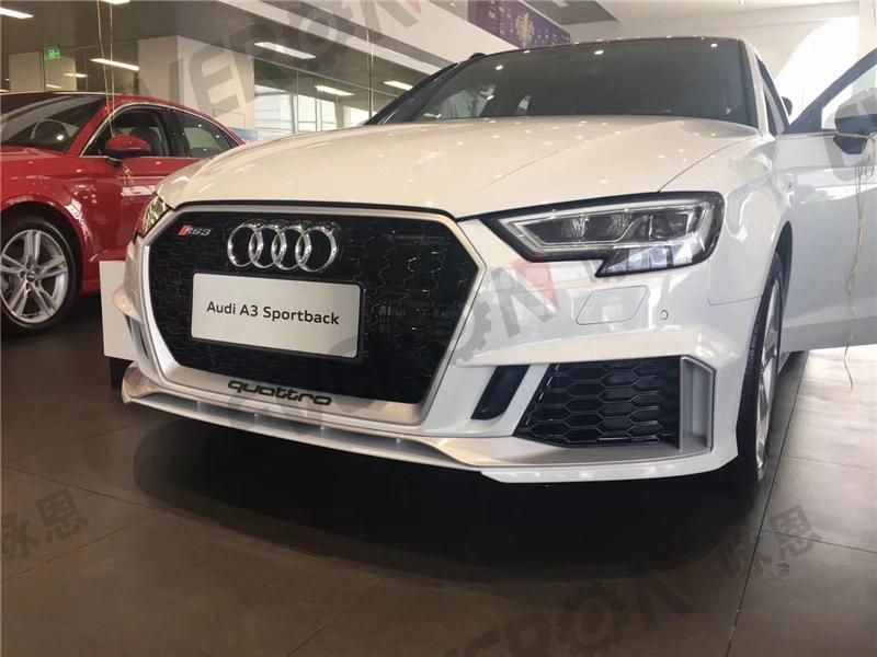 RS3 Looking Front Bumper Assy Body Kit for Audi A3 S3 2017-2019