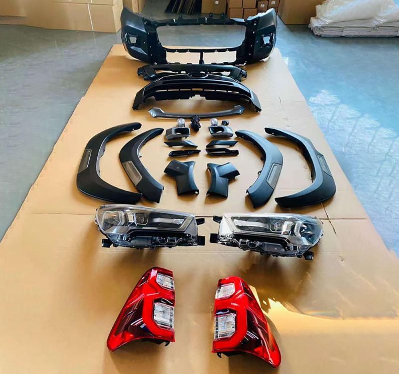 Car Body Kit for Toyota Hilux Vigo Good Quality Body Kit 16-18 Year Upgrade to Rocco 20 or 21