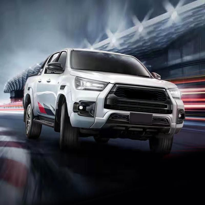 New Arrival 4X4 Matte Black ABS Plastic Car Front Grille for Toyota Hilux Revo Gr Sport 2021 2022