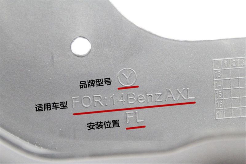 OEM Design Car Front Rear Fender Mudguard Flaps for Benz a Class Series