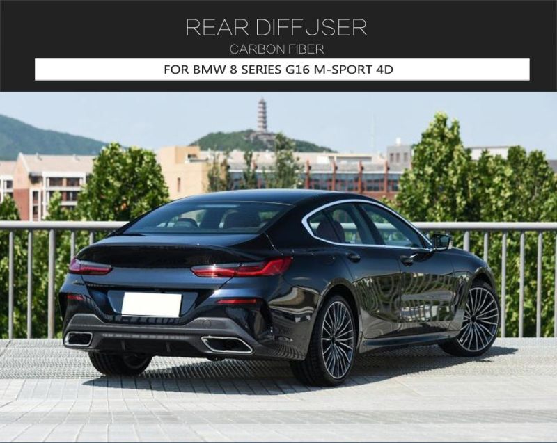 Dry Carbon Fiber G16 Rear Diffuser for BMW 8 Series M850I Xdrive Gran 4D 2018-2020